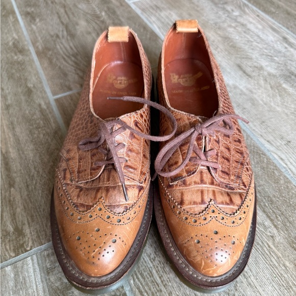 Dr Martens Made in England Brown Leather Oxford Kiltie US 8 - Picture 2 of 16